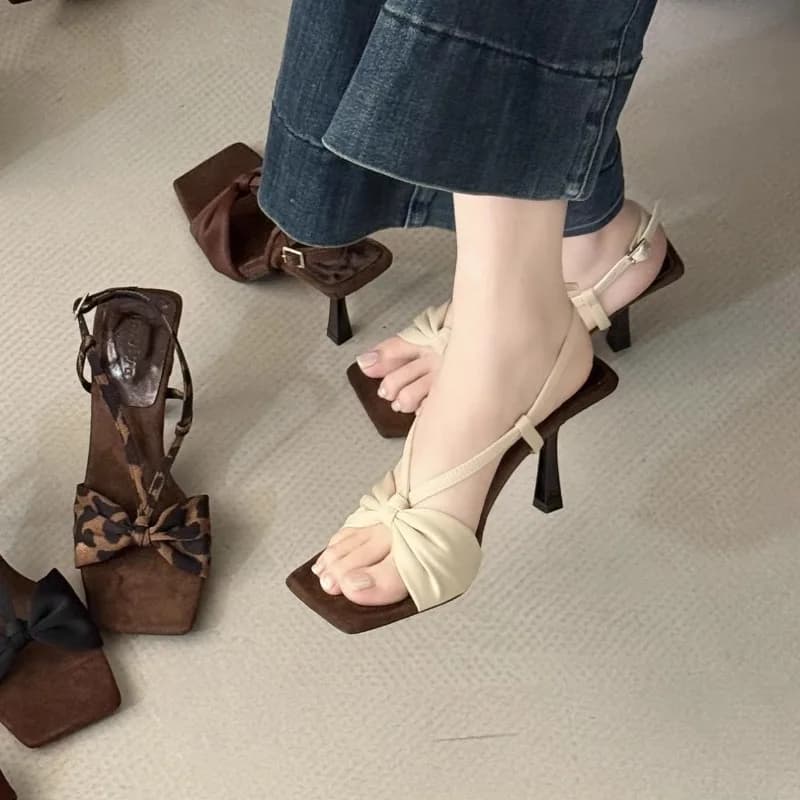 New Product 2026: Elegant Women's Sandals with High Heel and Slim Strap, Comfortable and Versatile