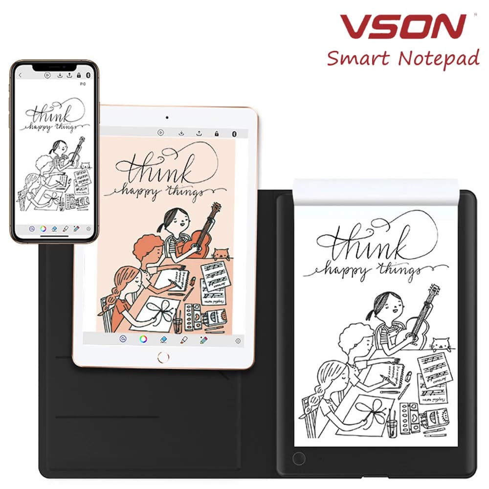 Bluetooth digital writing notes block for smart notebook A5 format, synchronization, diary, graphics, painting, tablet, note block for school office