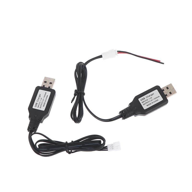 【YIBAR】Cavo di ricarica USB 7.4v (3.7v X2) SM-4P per batterie agli ioni di litio, per auto e barche RC con funzione avanti/indietro