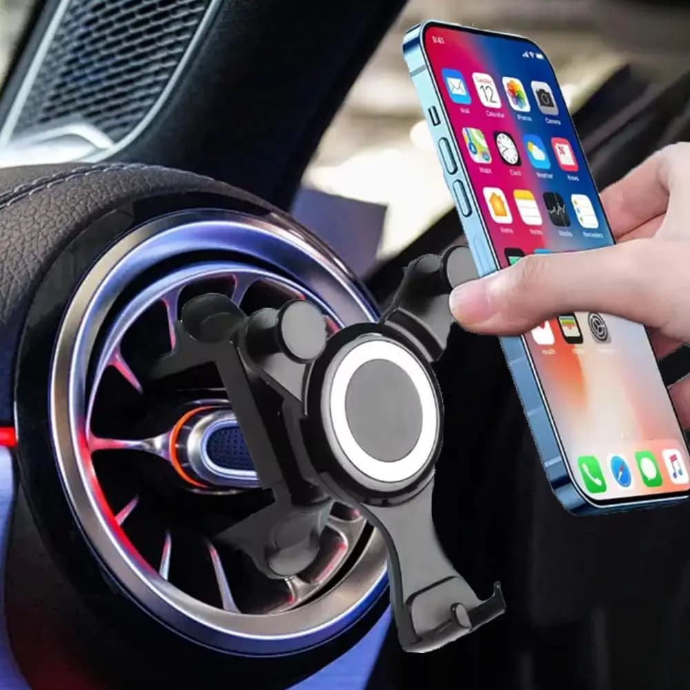 Supporto per presa d'aria rotondo per auto per il tuo telefono cellulare per Mercedes Classe ABC EE Classe Gla Glc Gle Gls AMG W205 W213 E200 W247 A250