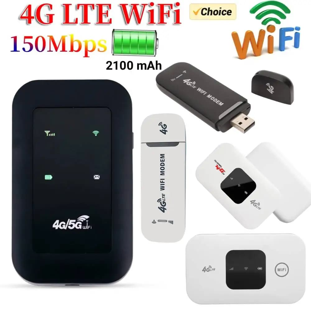 Router 4G LTE 150Mbps, Ripetitore WiFi, Amplificatore di Segnale, Espansore di Rete, Hotspot Mobile Tascabile, Modem Wireless Mifi con Slot per Scheda SIM