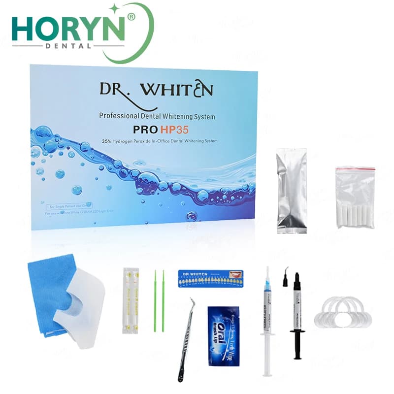 Professional tooth whitening kit Dental whitening kit Tooth whitening gel with hydrogen peroxide 35% Tooth whitening gel Full set