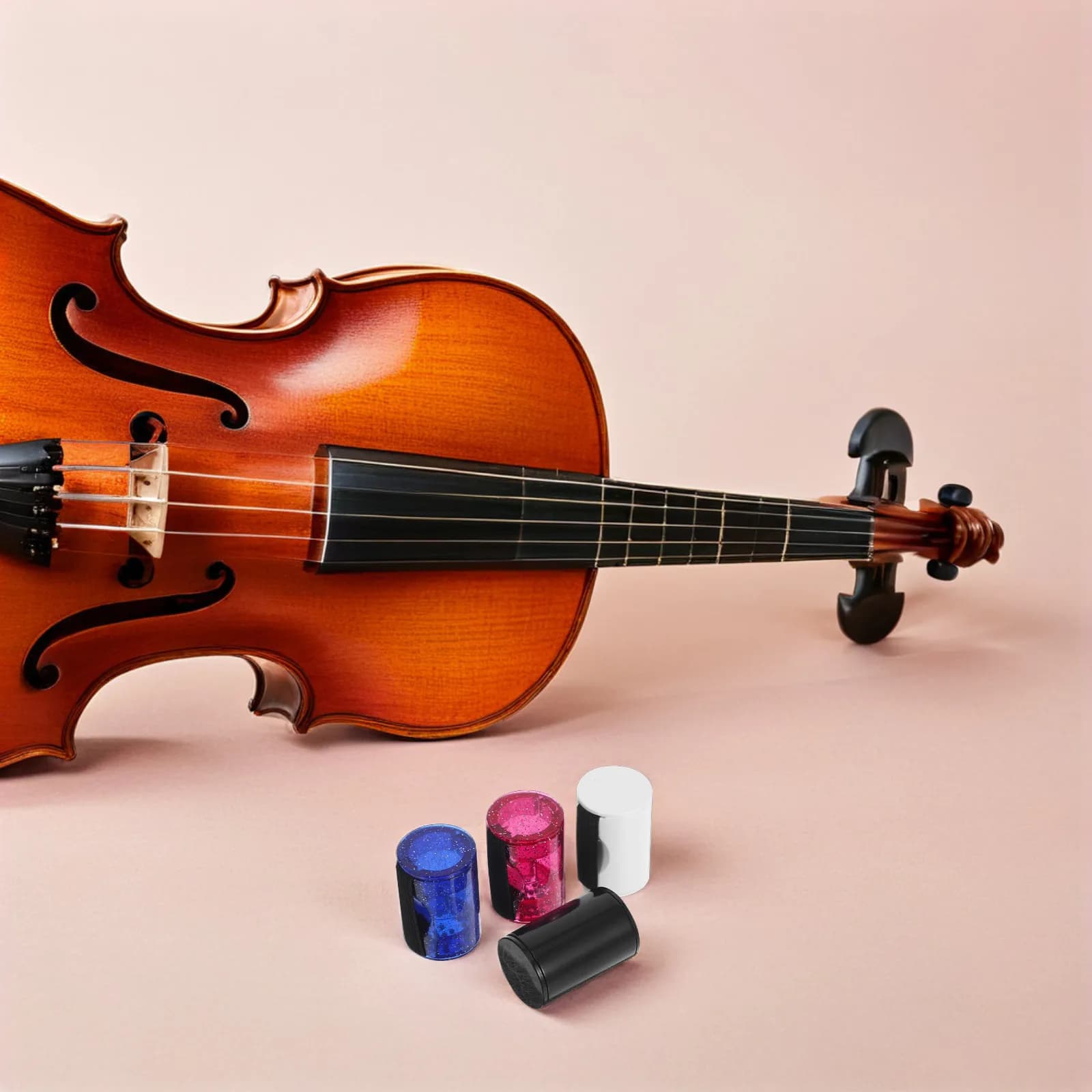 Set di 4 Shaker da Dito, Strumento a Sabbia per Ukulele, Chitarra, Mandolino, Banjo, Accessori Musicali per Percussioni