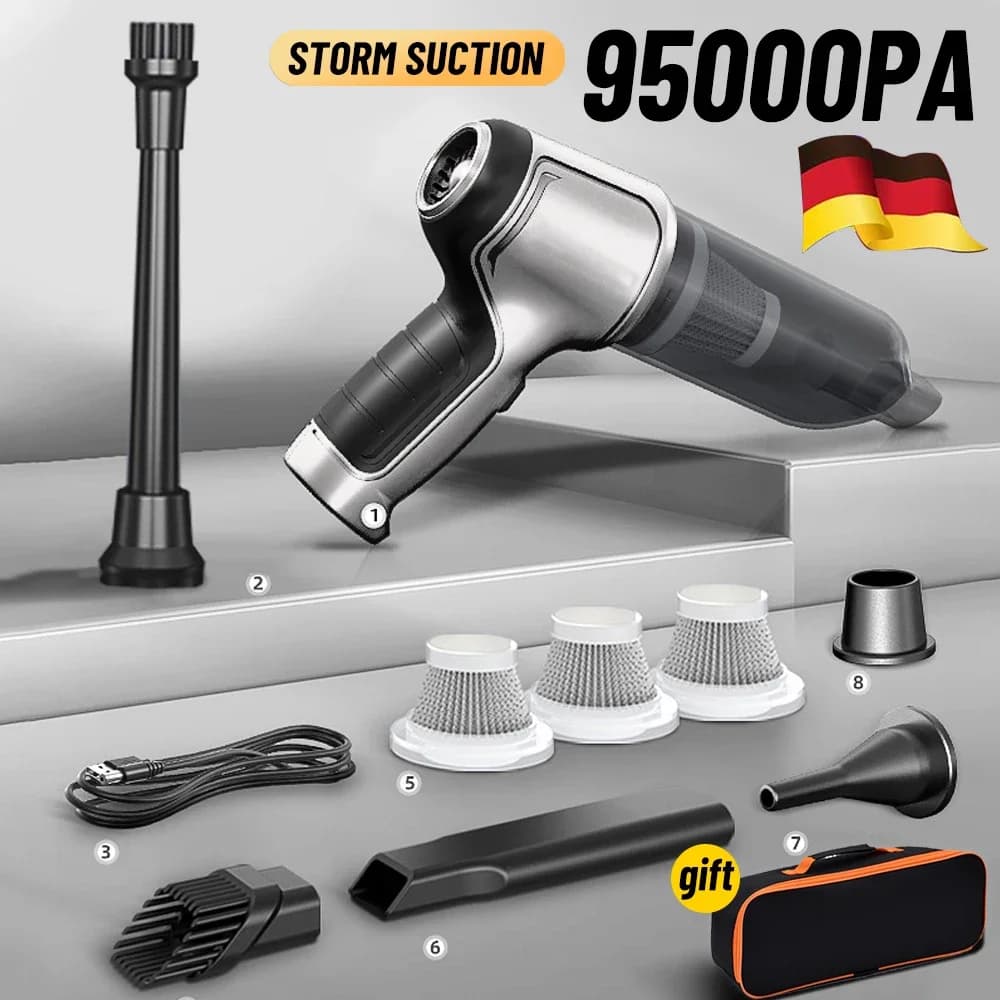 Aspirapolvere senza fili per Auto aspirazione forte palmare Wet Dry Auto Vacuum Home & Car Dual Use Mini aspirapolvere elettrodomestico