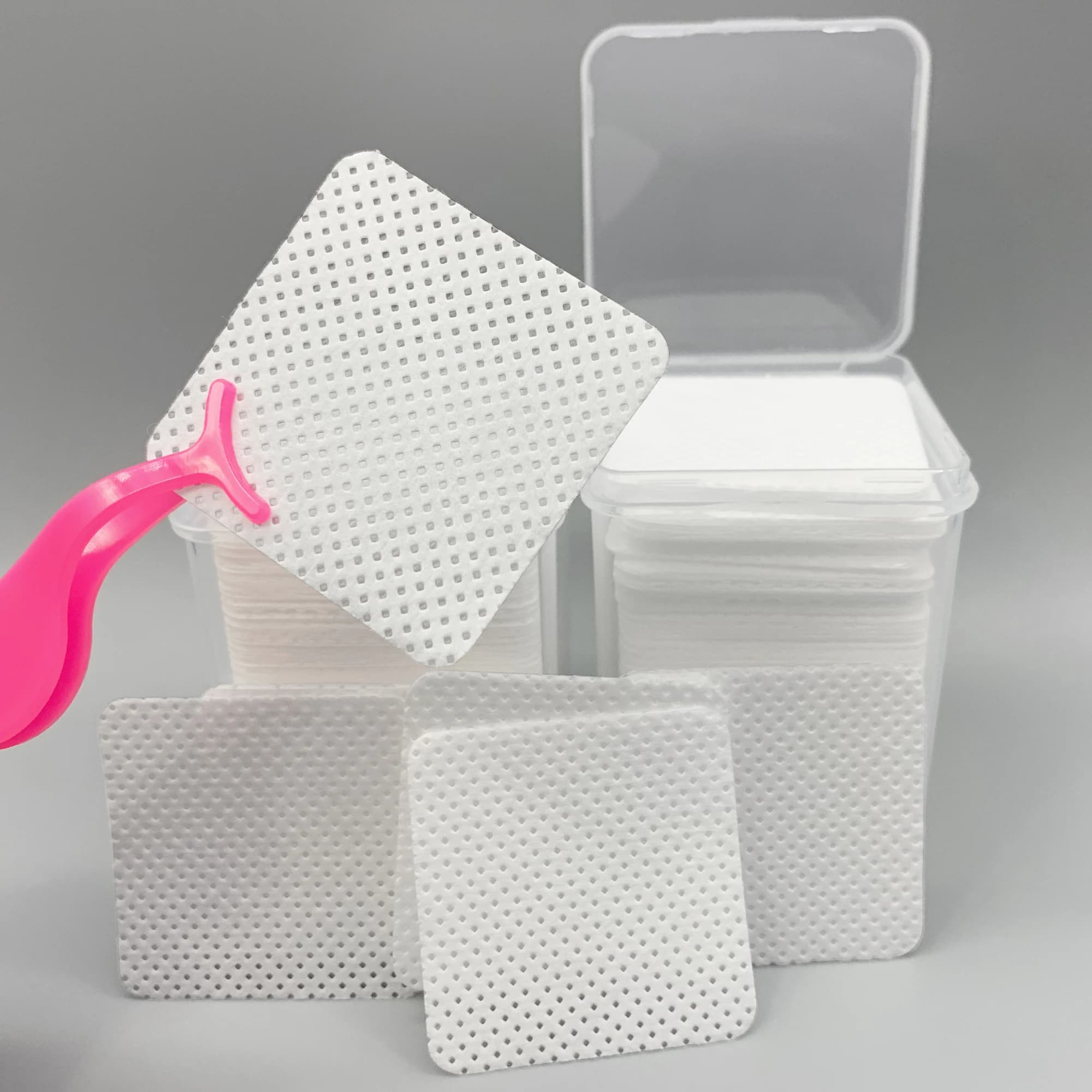 200 Pz/Bathroom Without Peel Salviettes For Nails Extension Eyelashes Collapsible Cloths Detergent Fabric Non Woven Gel Nails Gel Nails Removement Cotton Bumpers