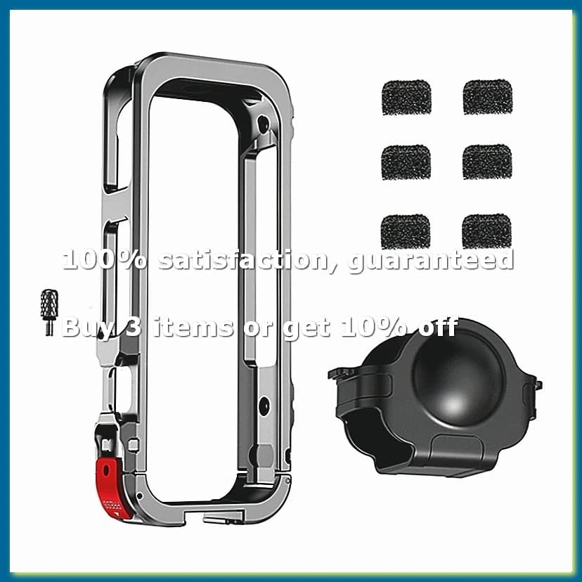 For X5 Metal Frame Action Camera Cage Expansion Bracket Fixing Clip Horizontal Accessories-A12I