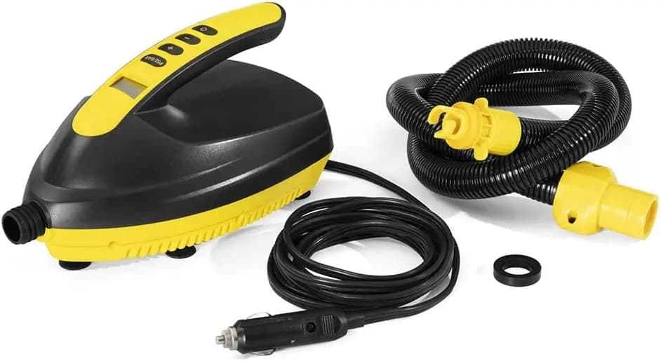 Pompa Elettrica 12V per Gonfiabili, SUP, Kayak - Gonfiaggio Rapido e Portatile