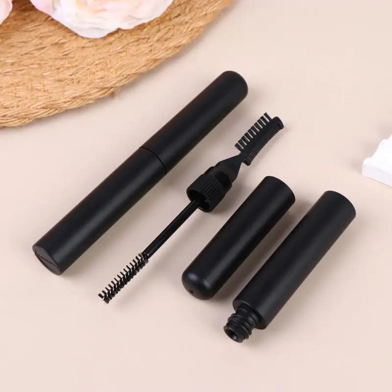 10ml Empty Mascara Tube Dual Brush Head DIY Refillable Eyebrow Gel Bottle Eyelash Elongation Cosmetics Packaging Portable