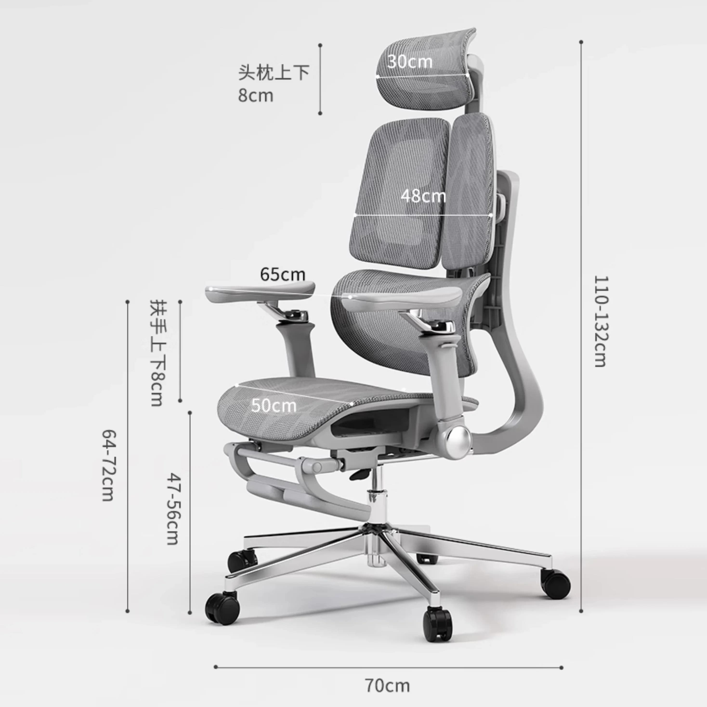 Sedia da ufficio ergonomica con ascensore, supporto lombare per giochi Esports, sedia per computer domestico
