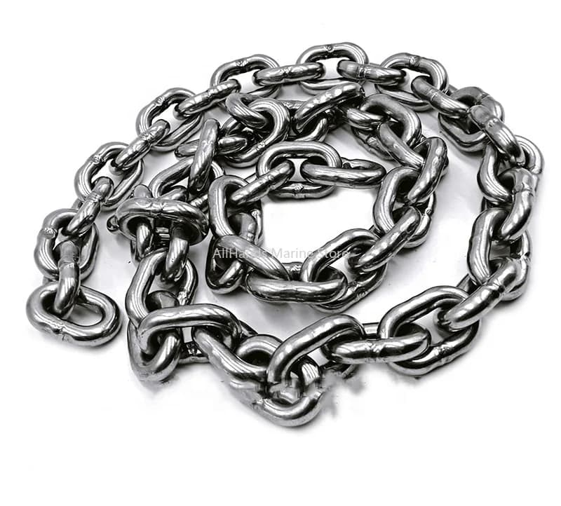 Modern Design Alastin Marine Hardware Accessories 316 Stainless Steel Link Chains DIN766 Anchor Chains For Boat