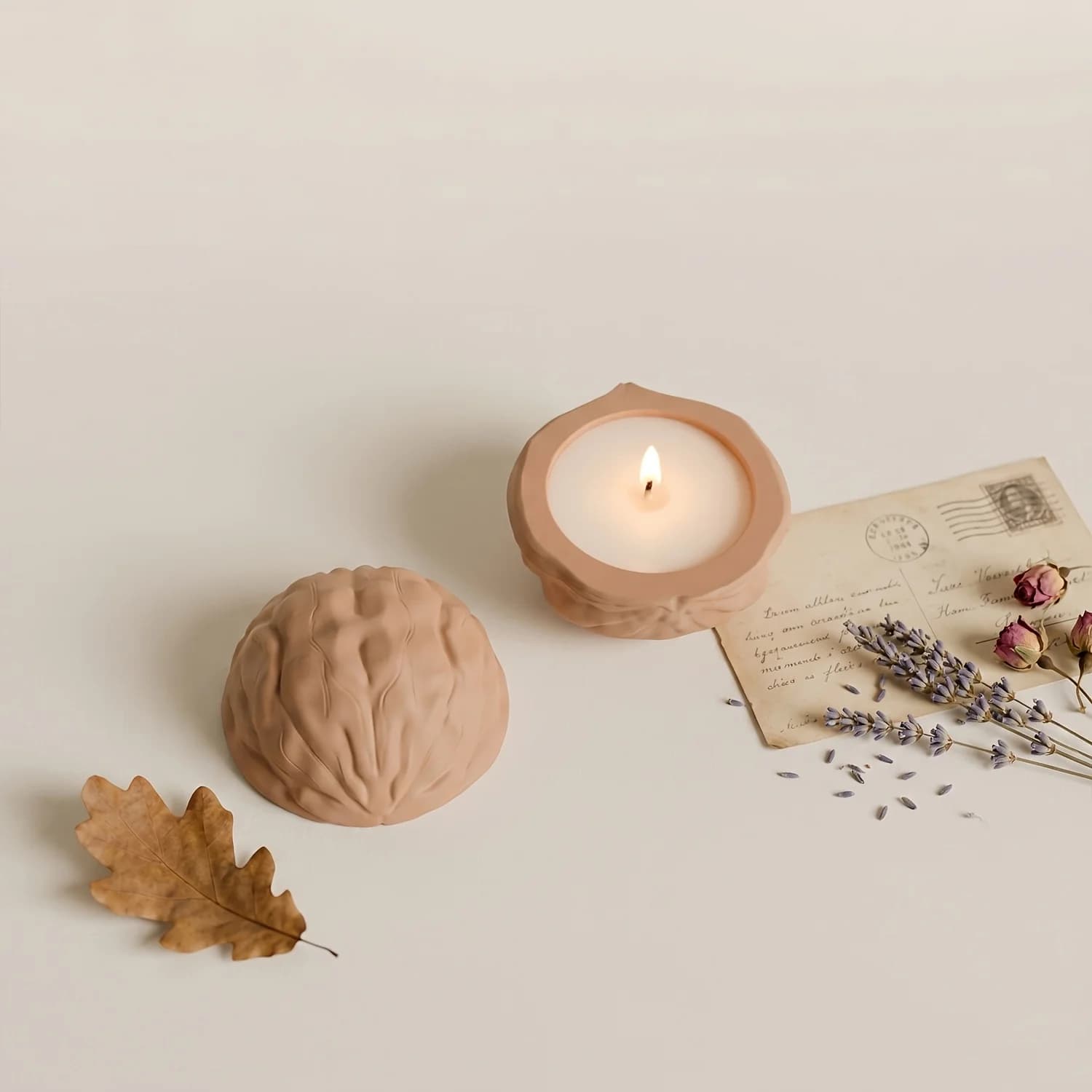 resin silicone molds, walnut shell candle jar silicone molds, resin casting molds for handmade scented candles and resin crafts