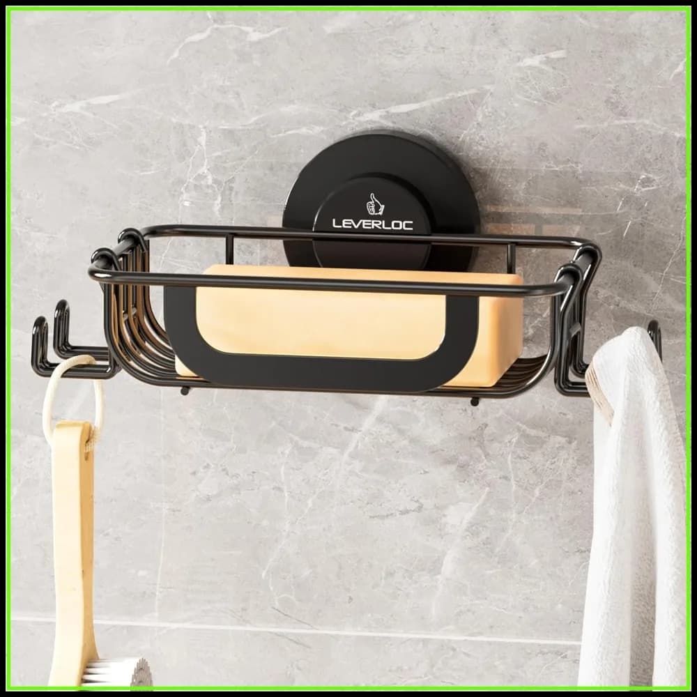 Portasapone da doccia, ganci, portasapone a ventosa da parete, porta spugna in acciaio inossidabile antiruggine per accessori da bagno