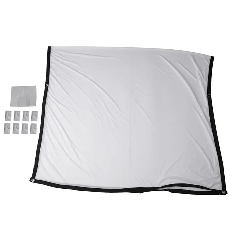 Projector Screen For Home Theater HD White Foldable Anti-Crease