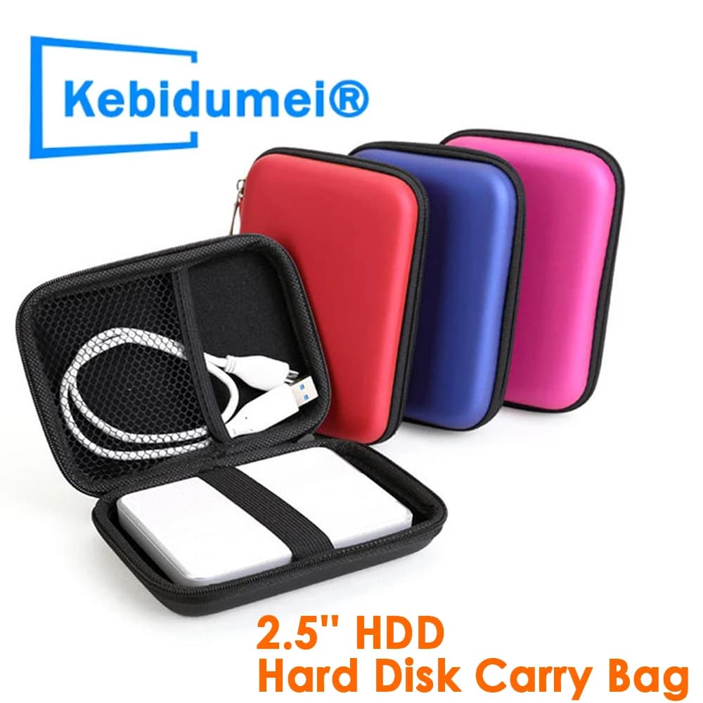 Custodia da 2.5 '' Custodia protettiva per HDD Borsa da trasporto 500 GB 2 TB Borsa per disco rigido esterno HDD Borse per disco rigido mobile VA per laptop Power Pank