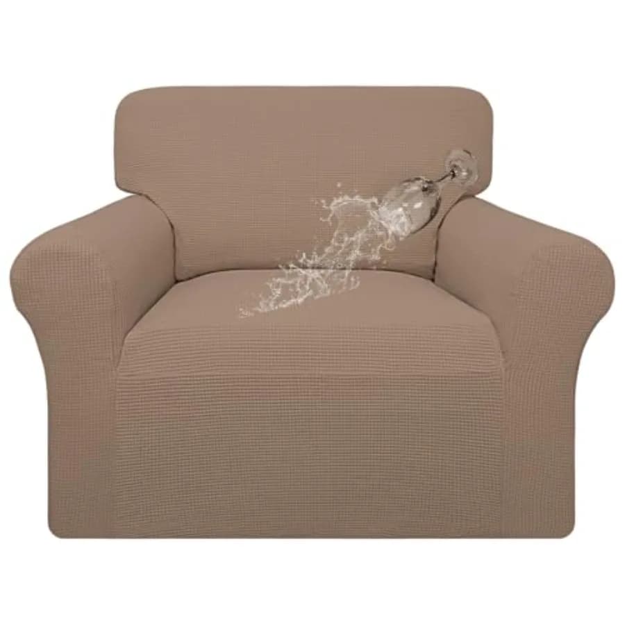Copridivano 100% Impermeabile, Copertura Elastica in Jacquard, Protezione Antiscivolo per Mobili, Ideale per Animali Domestici, Cani e Gatti