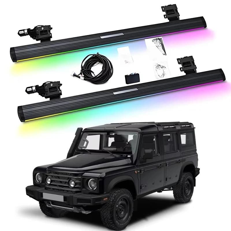 Pedana Laterale Elettrica Automatica con Luce LED al Neon per Ineos Grenadier 2024+