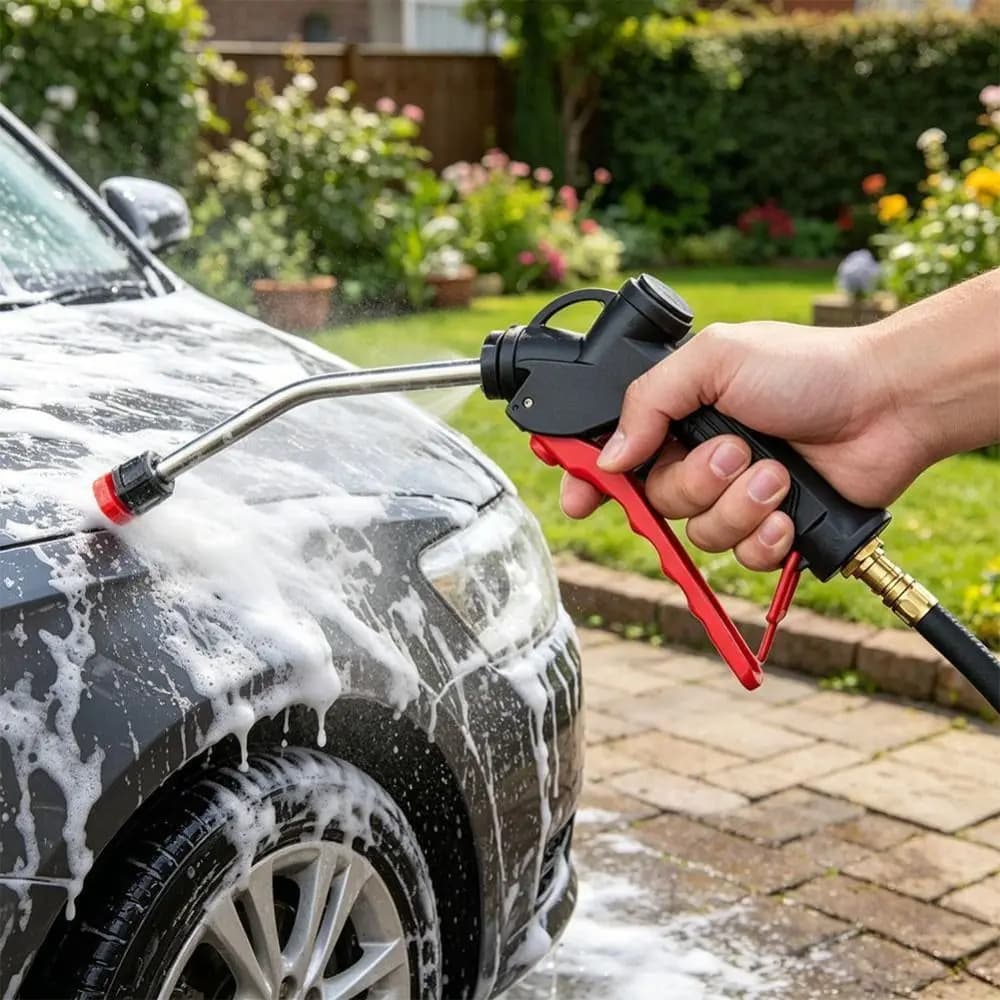 Spruzzatore di Cera in ABS, Spruzzatore per Autolavaggio, Spruzzatore di Schiuma Antivento in Acciaio Inossidabile, Estensione in Rame, Spruzzatore ad Alta Pressione per Giardinaggio