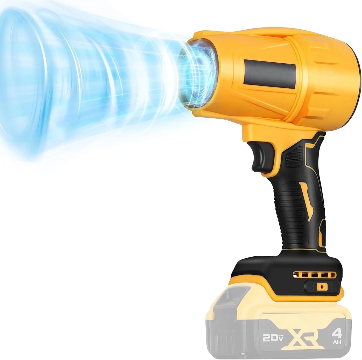 Electric Cordless Leaf Blower Dust Blower Compatible With Dewalt High-Speed Motor Handheld Jet Fan Air Blower for Patio Cleanin