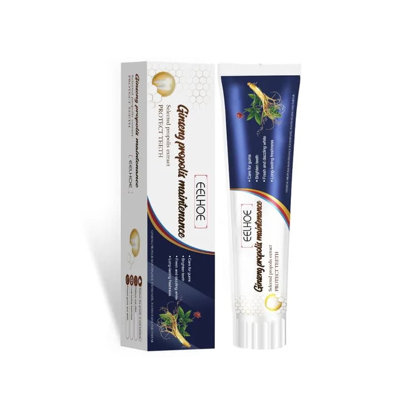 Whitening toothpaste to ginseng propolis to remove teeth stains that reduce the oral smell protect gums and teeth for daily oral hygiene