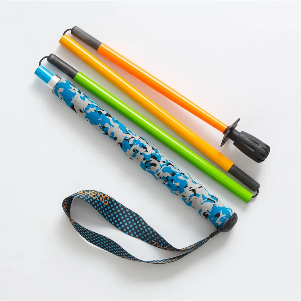 Ultra-Light Carbon Fiber Trekking Poles - Colorful Folding Design For Hiking Camping & Walking Support