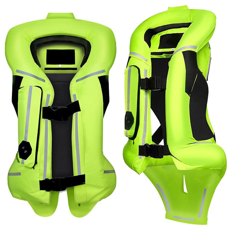 Giacca airbag per moto Gilet di sicurezza fuoristrada Airbag riflettente Airbag per moto fuoristrada Protezione gilet moto S-3XL