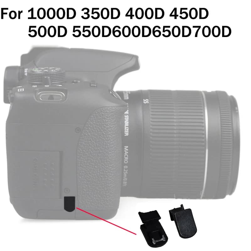Coperchio in gomma per porta batteria per Canon EOS 450D 500D 550D 600D 650D 700D 1000D Parte di riparazione della fotocamera digitale