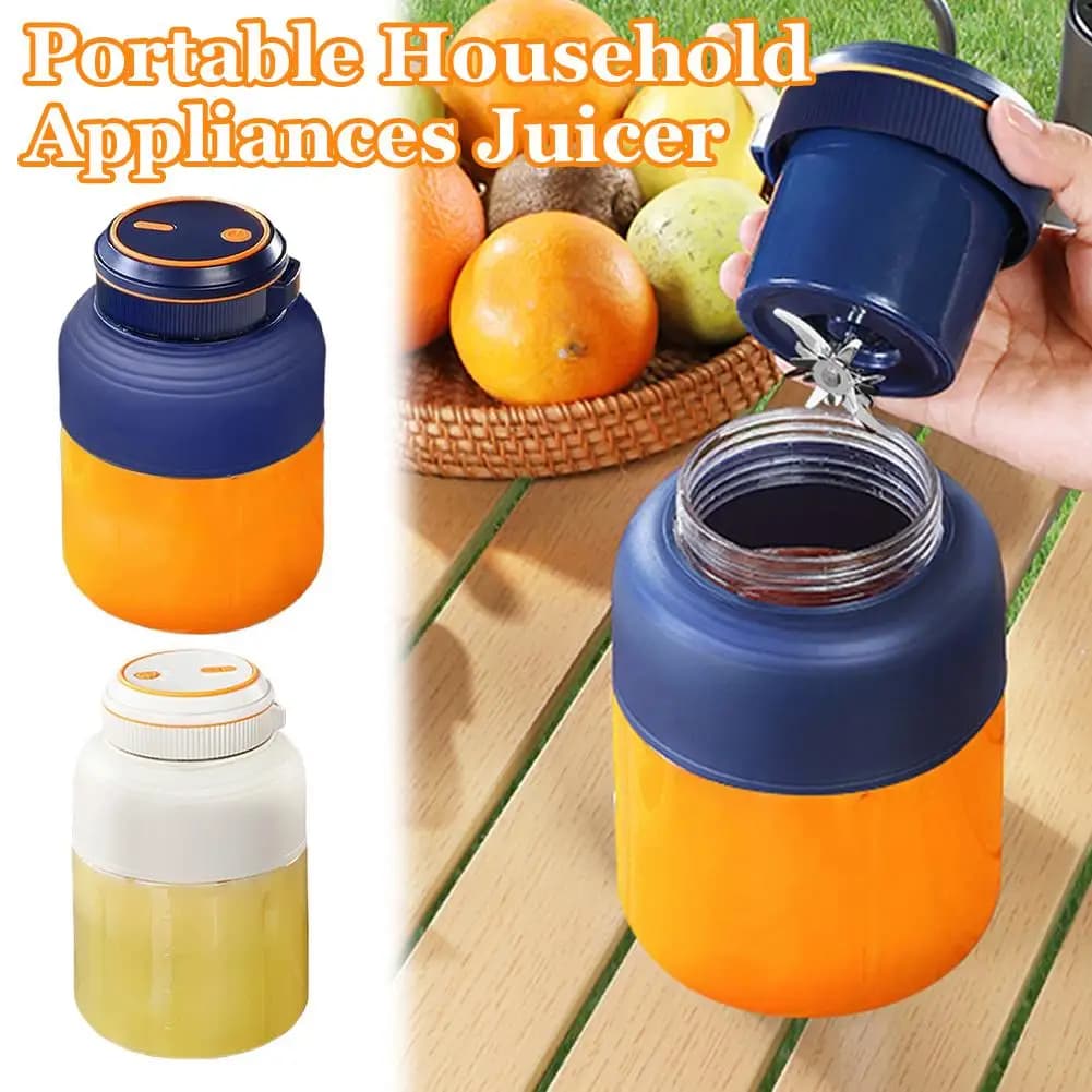 Frullatore portatile da 1300 ml per succhi di frutta, mini frullatore elettrico personale estivo, bottiglia USB per frullati/ghiaccio/frutta.