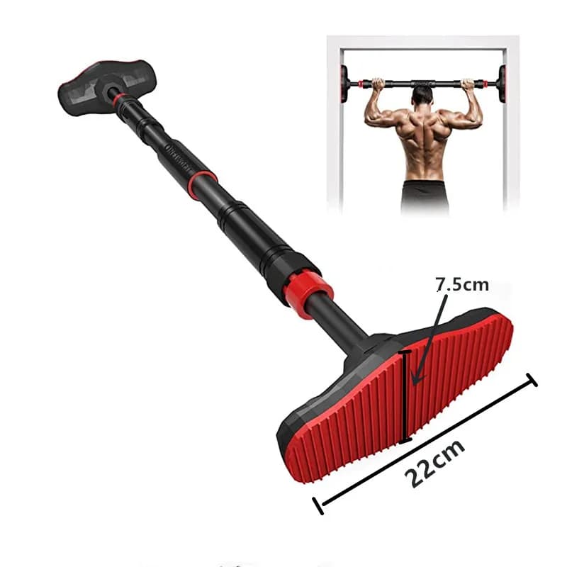 Horizontal bar for large door Adjustable steel training bar for sports training at home Training for arm-tractions Bar for sit up Fitness equipment