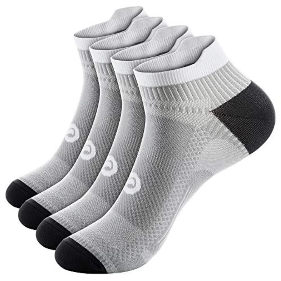 Compression Socks for Men and Women, 2/4/6 Pairs Ankle Running Socks with Arch Support, Ankle Support, Plantar Fasciitis