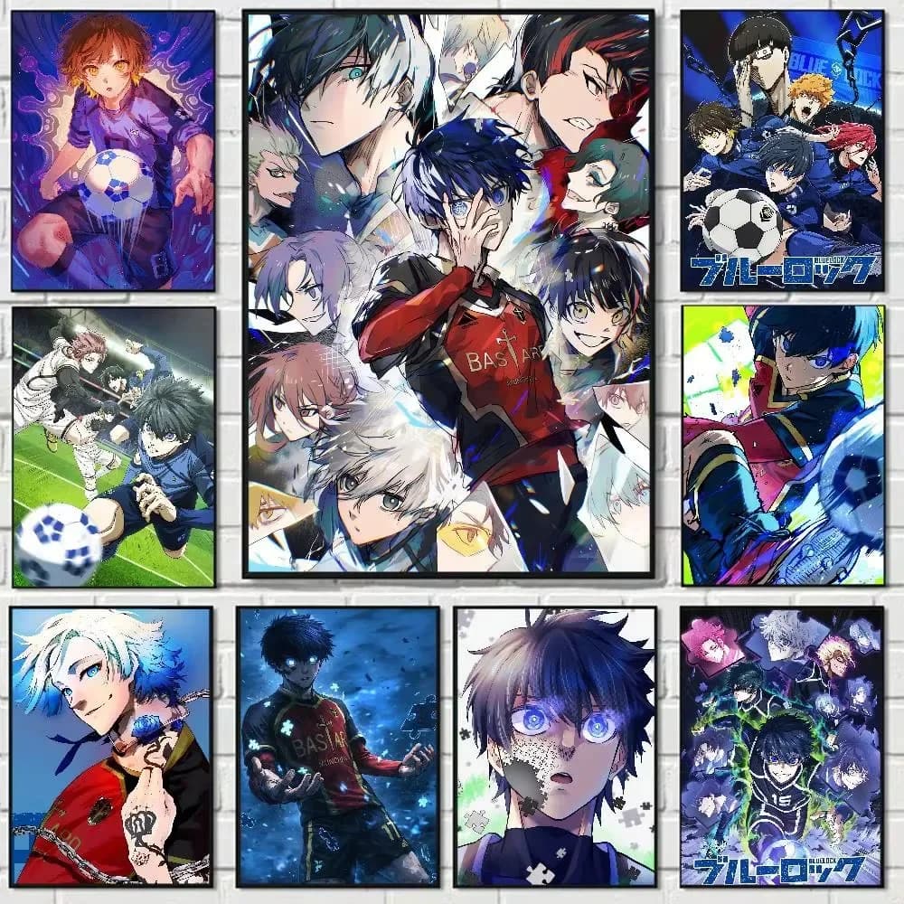 Diamond Painting Anime Blue Lock Anime Mosaic Handmade Artwork Round/Square Diamonds Gift Home Decor
