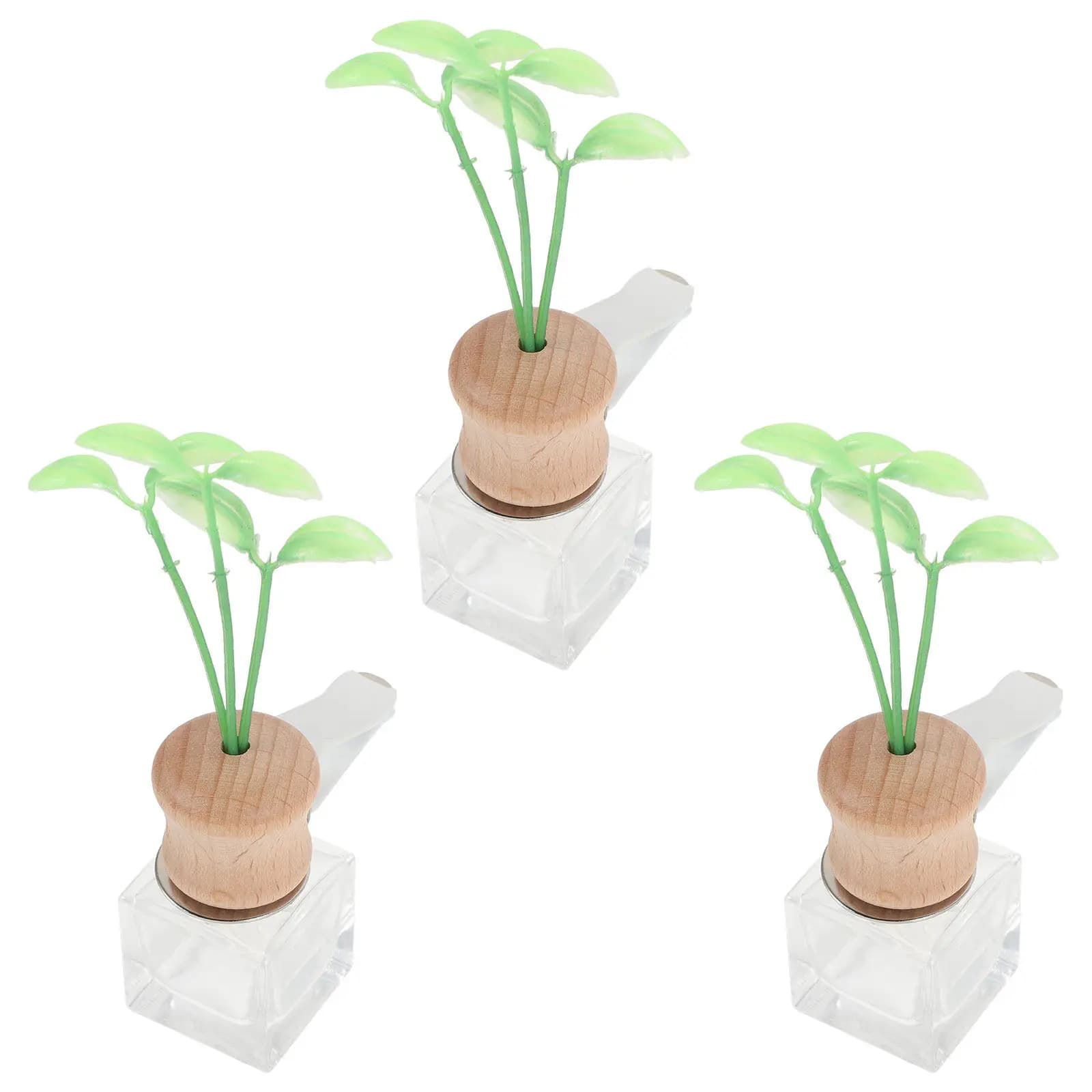 Set of 3 Vacuum Flavors for Deodorant Car, 6ml Perfume Diffusers with Clips for Ventilation Mouths, Car Interior Accessories