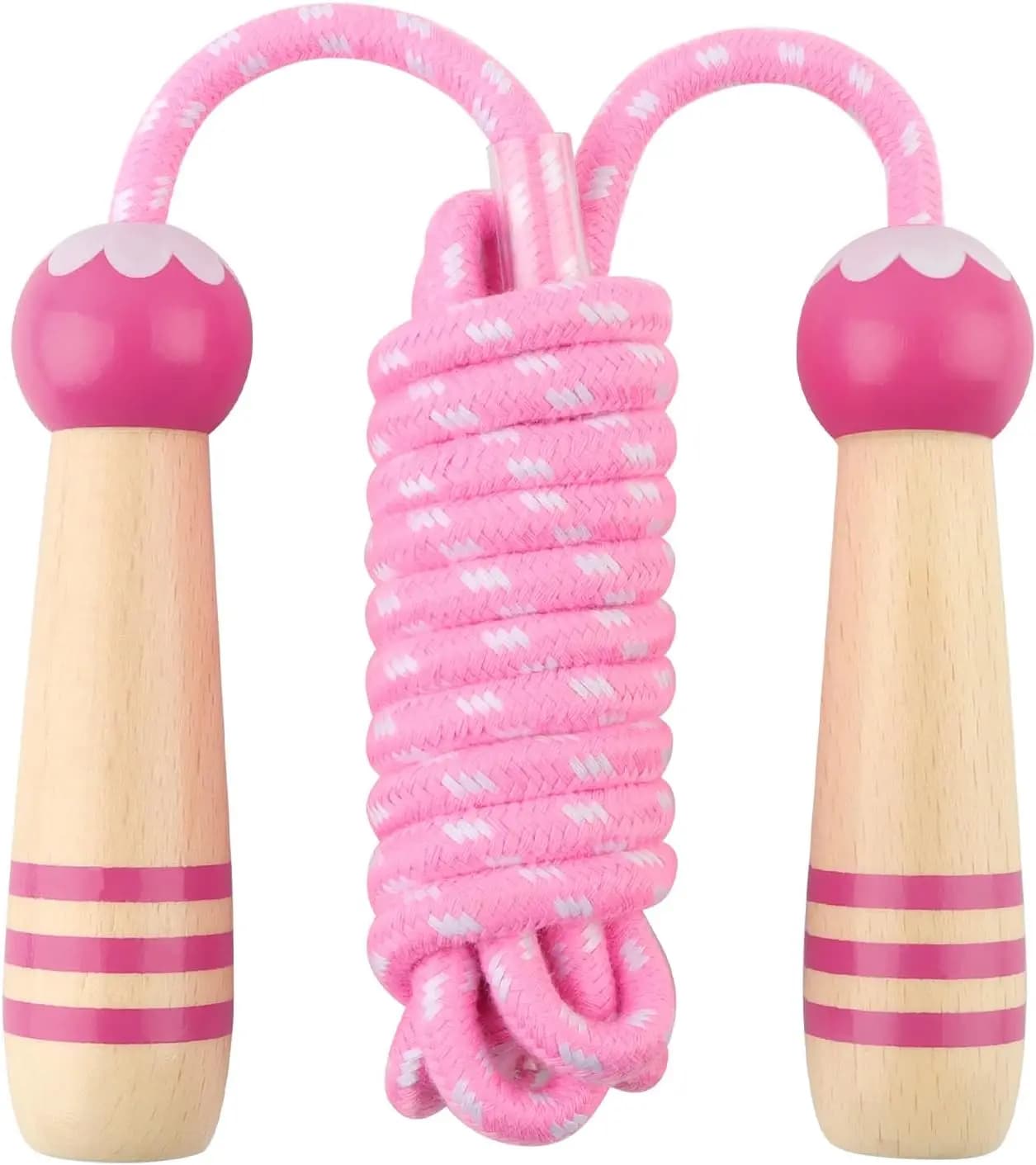 Adjustable Jumping Wheel for Kids with Wooden Handle for Fitness and Open Fun, Suitable for Boys and Girls