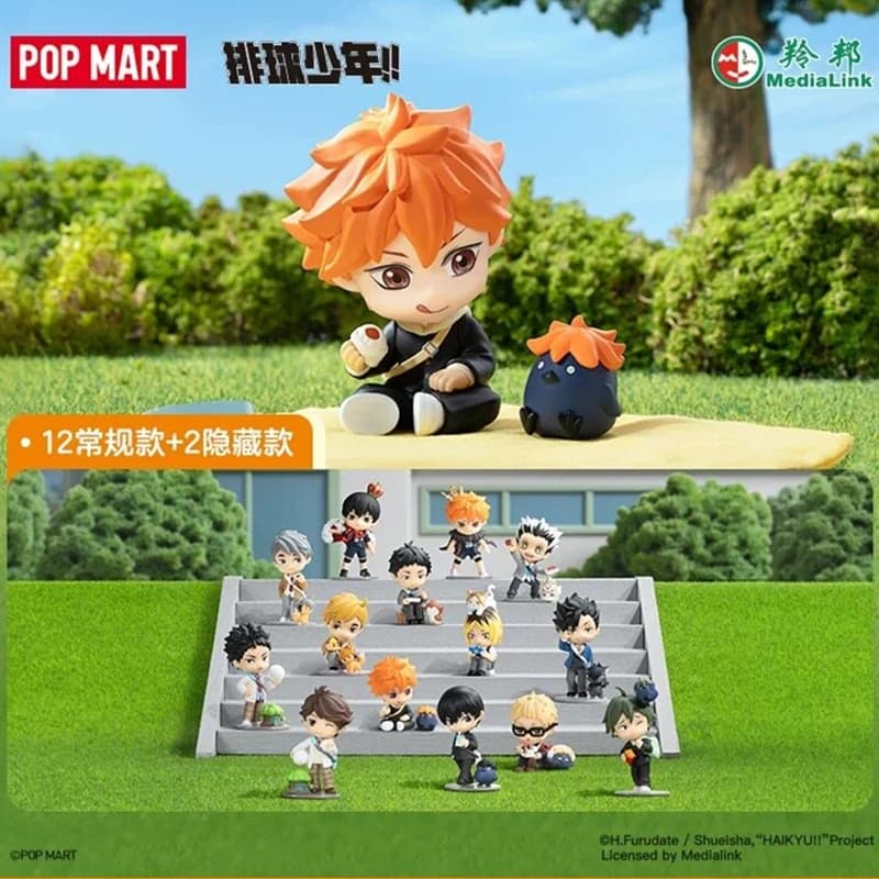 Autentico POP MART Haikyuu!! Serie Pause Break Time: Blind Box con Figurine di Shoyo Hinata, Modellini Anime, Scatola Misteriosa, Ornamento Regalo