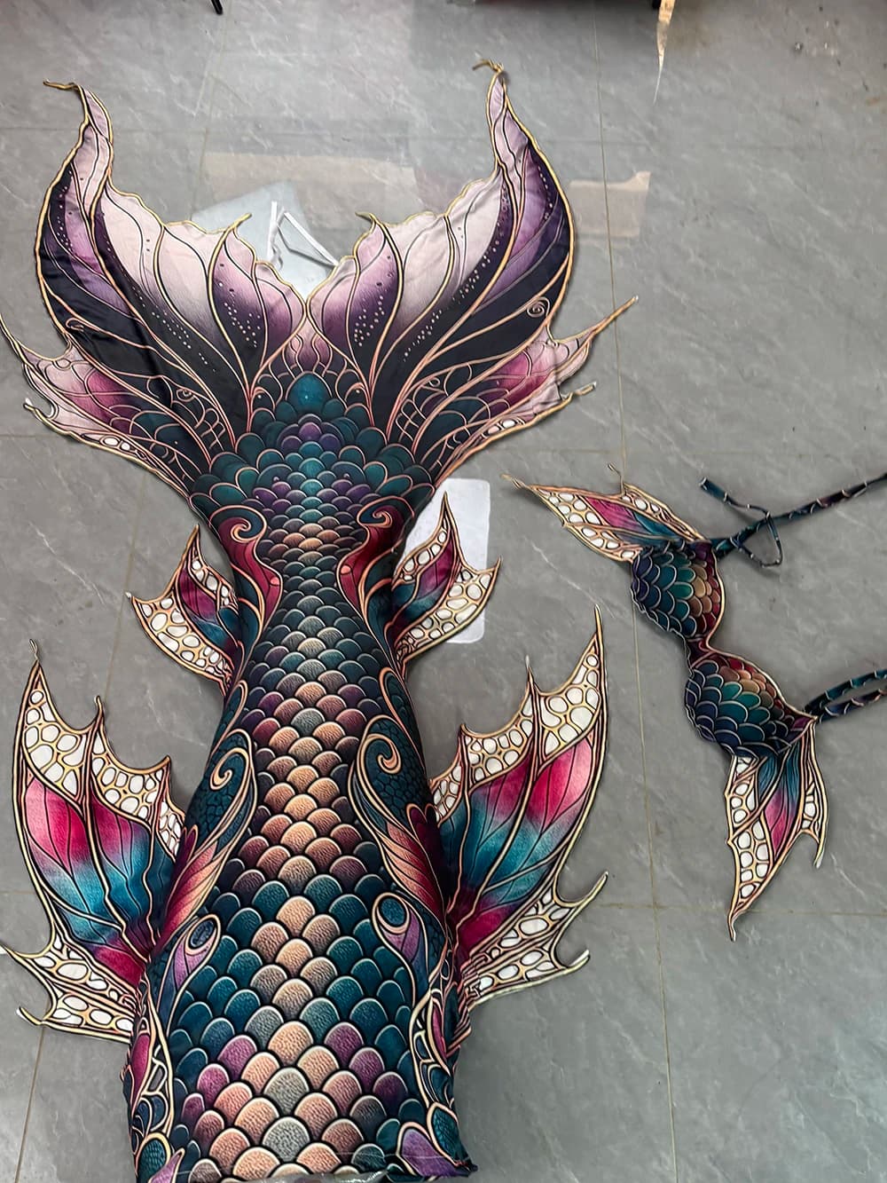2026 High Quality HD Printed Mermaid Tail Fishtail Aquarium Mermaid Performance Swimsuit COS Mermaid Photography