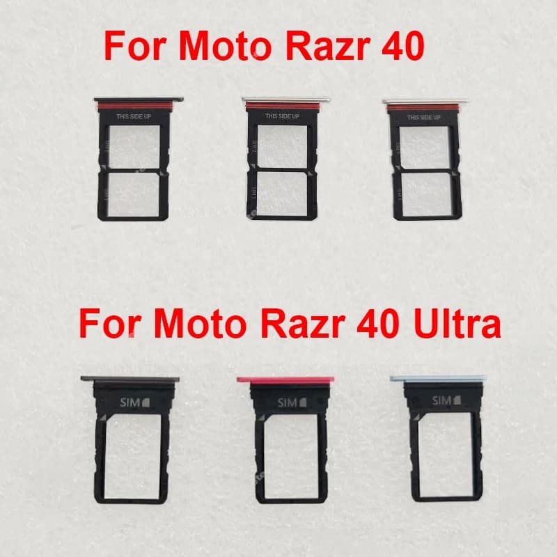 Supporto del vassoio della scheda SIM per Motorola Moto Razr 40 Razr 40 Ultra XT2323 XT2321 Adattatore della scheda di memoria Parti di riparazione di ricambio