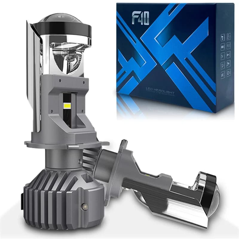2024 nuovo F40 H4 mini car Led faro lente Mini proiettore lente angolo fendinebbia lampadine super potenti moto 110W 25000Lm