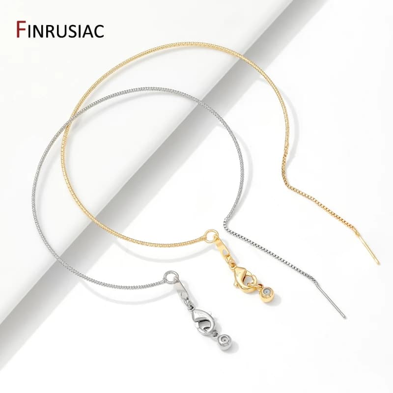 Catena di braccialetti regolabili con linea di fiori in ottone placcato oro 14 carati con fermagli a moschettone, accessori per la creazione di braccialetti fai da te