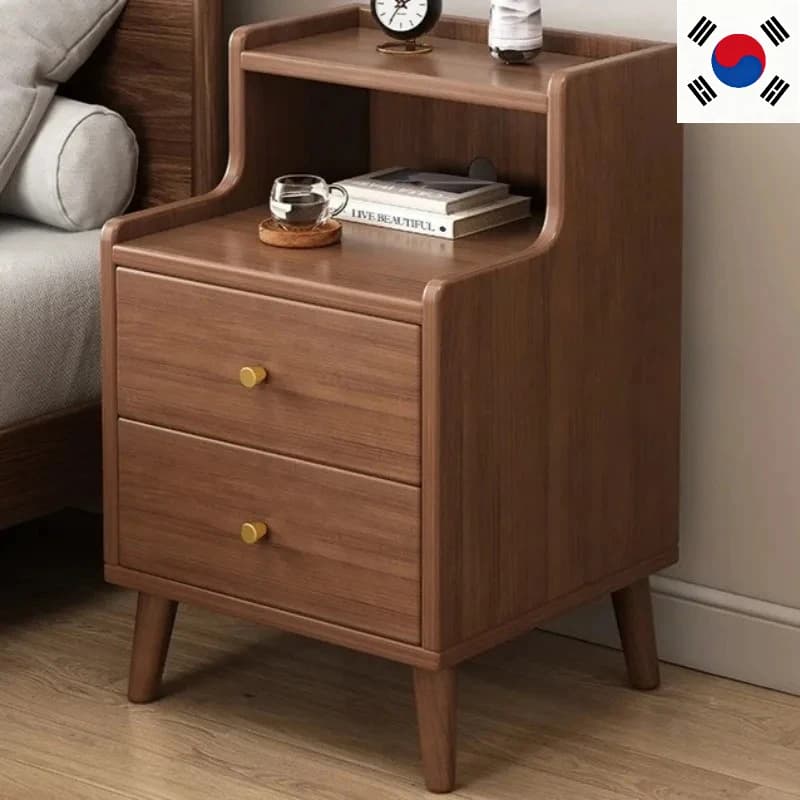 Comodino moderno in stile cinese nuovo: comodino stretto in legno massello con cassetto portaoggetti, mobili per camera da letto minimalisti