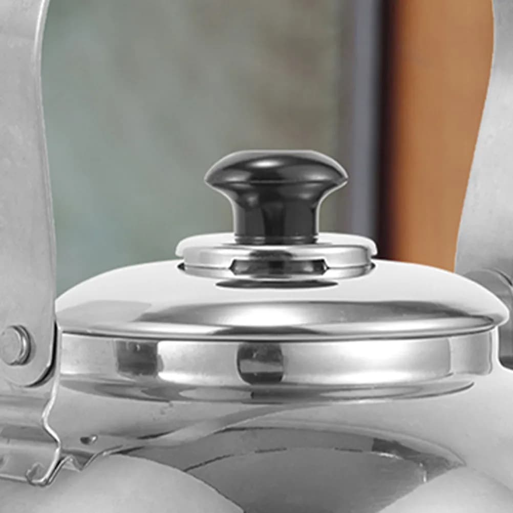 Tea Kettle Lid Replacement Part Stainless Steel 9.4cm Whistling Electric Kettle Cover Universal Fit Boil Sound Notification Easy