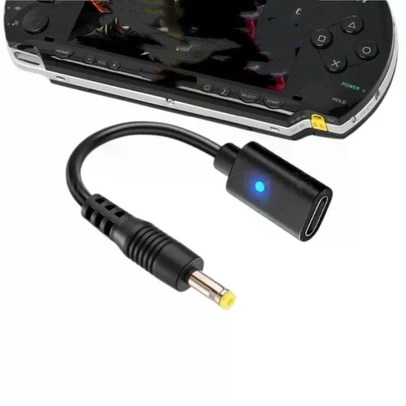 Cavo di conversione LED USB-C da 1/5 pezzi per controller PSP1000 2000 3000, adattatore di ricarica, cavo di alimentazione per console di gioco