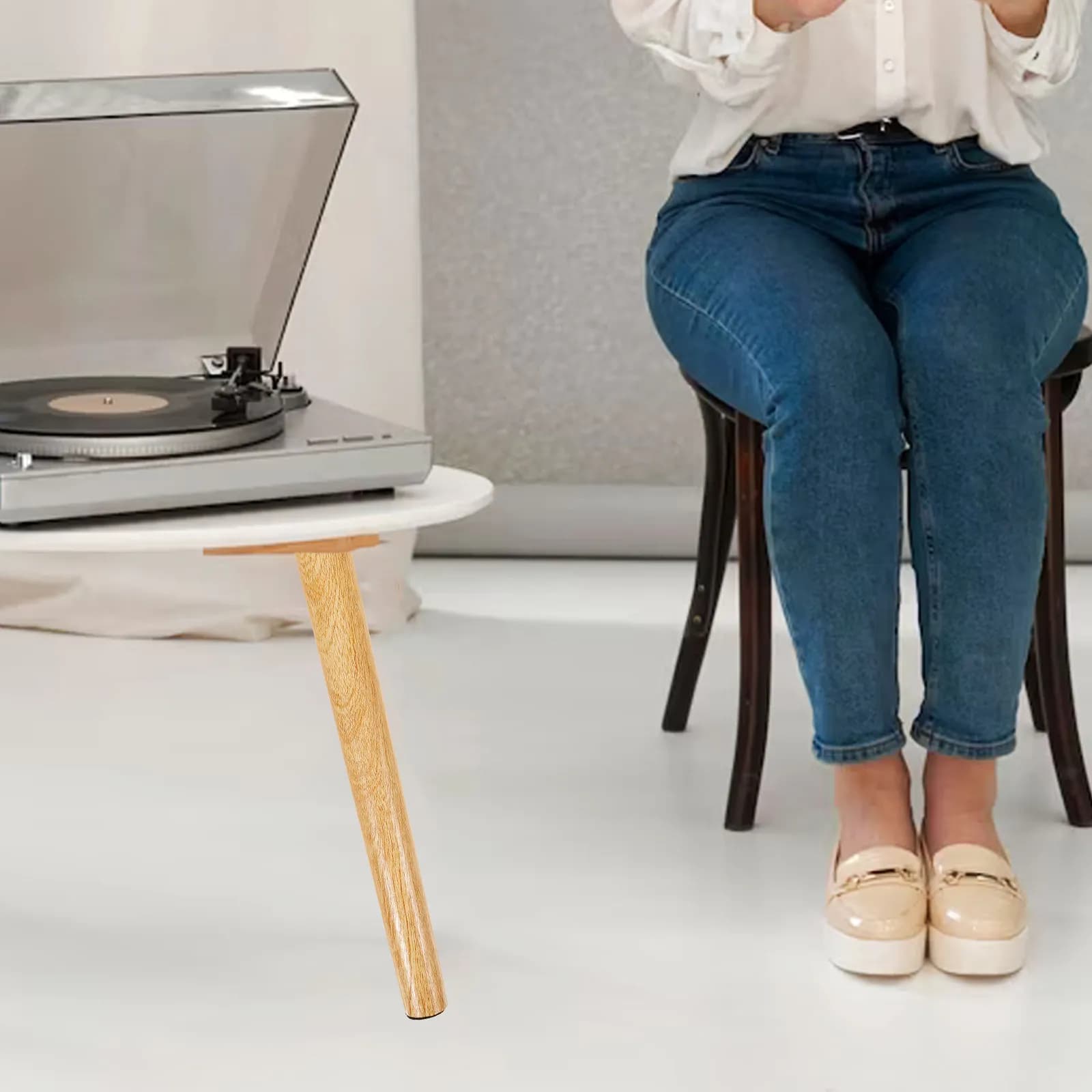 4 piedini regolabili per tavolo, gambe per mobili, divano, armadio, scrivania, camera da letto, soggiorno, gambe decorative di ricambio