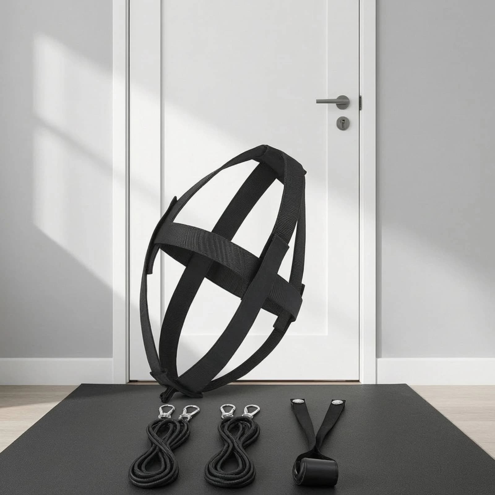 Football Rebounder Easy Setup Football Coach with Elastic Cords Long-Lasting Sturdy for Quarterbacks, Passing Exercises