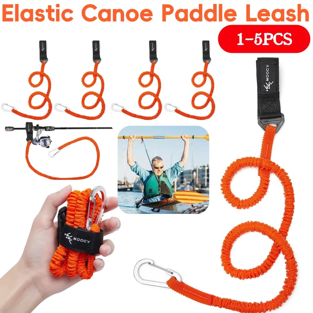 1-5PCS Elastico Kayak Canoa Paddle Guinzaglio Surf Sup Caviglia Guinzaglio di Sicurezza A Spirale Regolabile Bodyboard Corda Paddle Anti-Perso corda