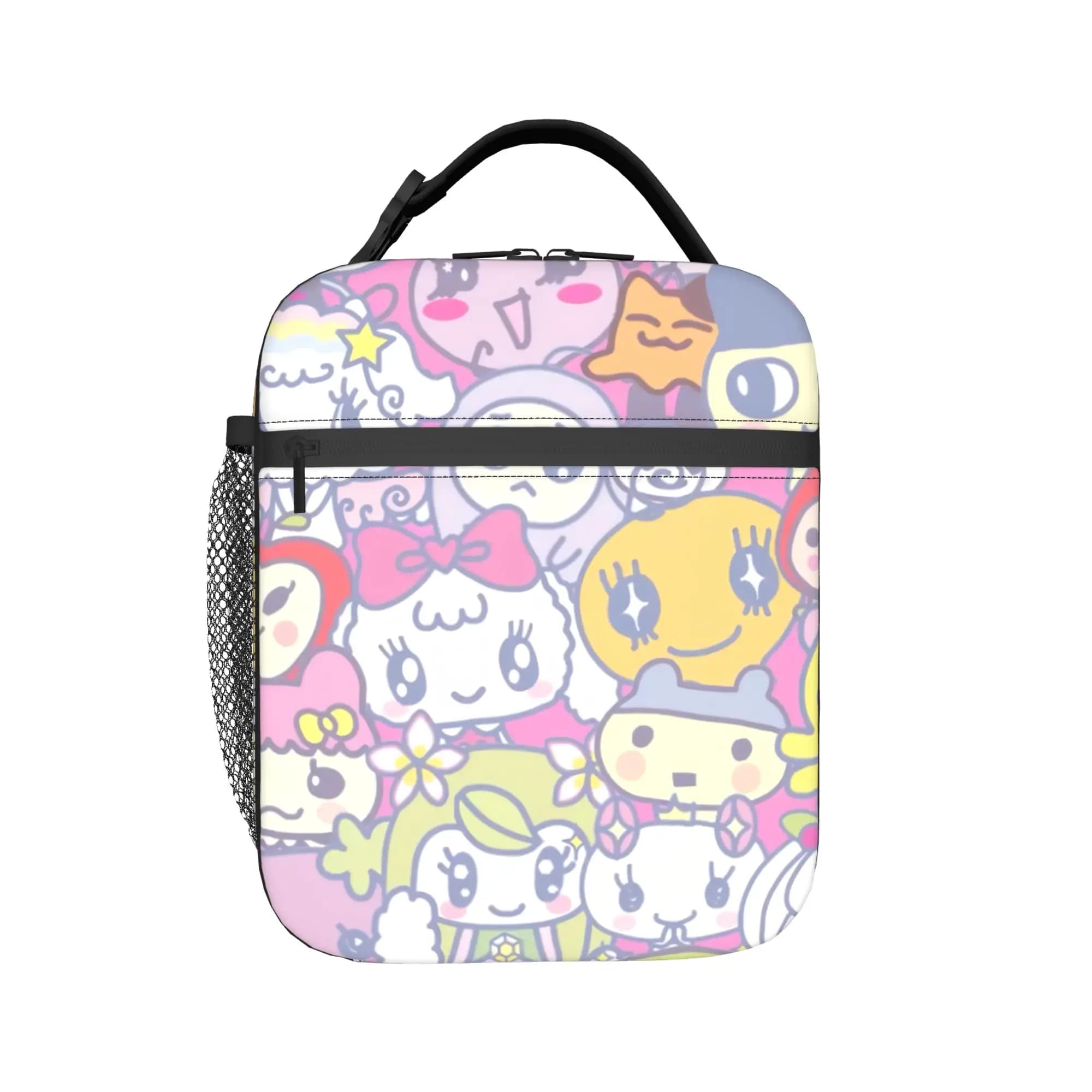 Borsa termica porta pranzo con accessori per giochi Tamagotchi, per la scuola, l'ufficio, contenitore per alimenti, borsa termica portatile.
