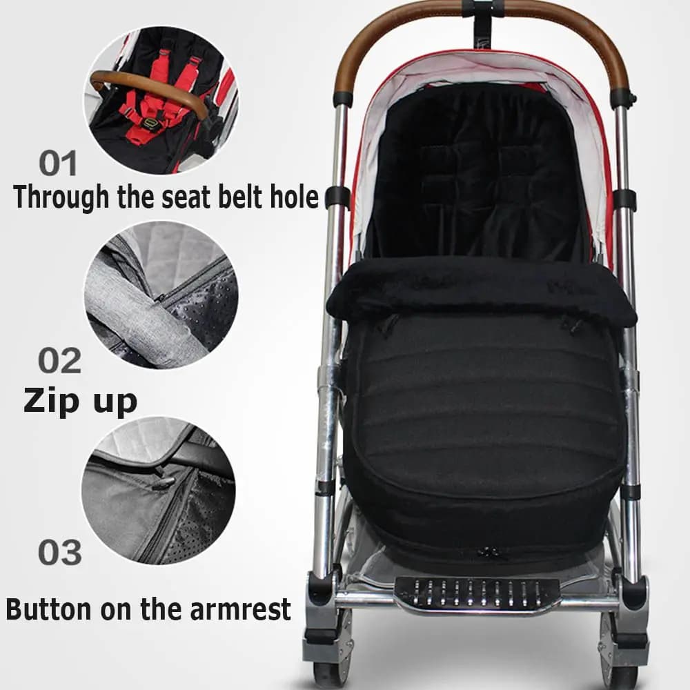 Accessories for strollers: Multifunctional anti-wind and thermal bed for stroller, sleeping bag for stroller