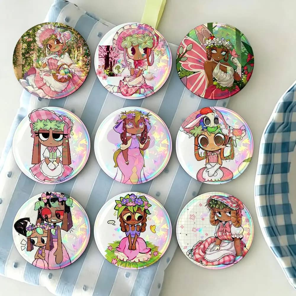 Bassie D-Dandys W-World Brooches Cartoon Badge Pins Backpack Hat Accessories Friend Gift
