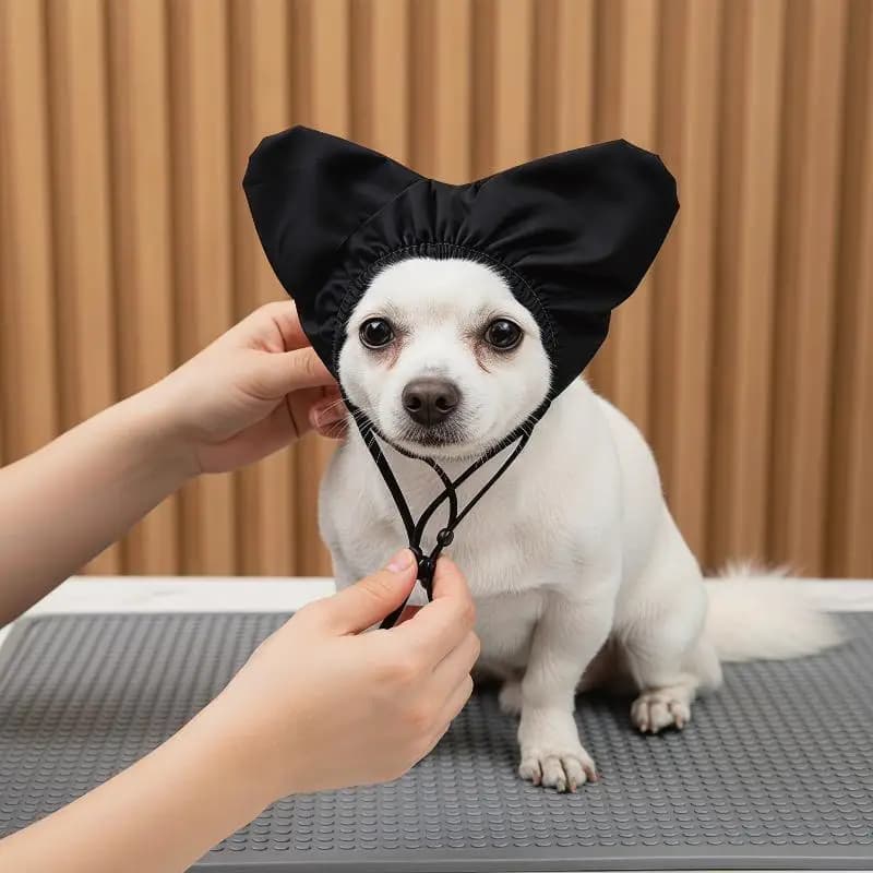 Adjustable Waterproof Love Pet Shower Cap Reusable Cute Bath Hat For Cats Puppy Grooming And Bath Time Ear Protection Ear Drops