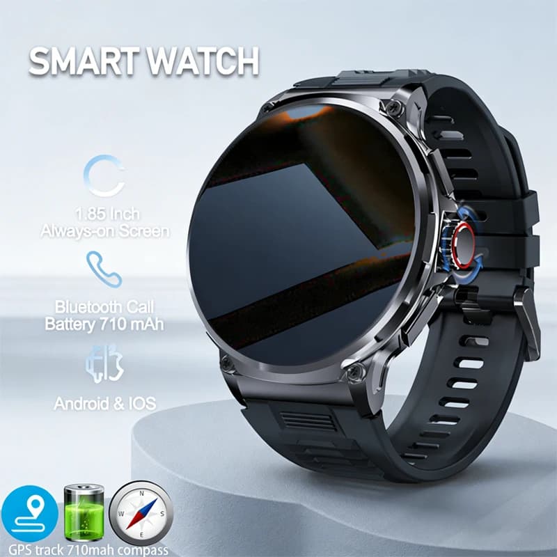 New Smartwatch for Men with HD Screen, Fitness Bracelet for Open Sports, Wireless Calls, Long Battery Life, Fashion Smart Watch