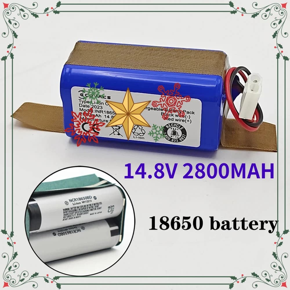 New 4S1P 14.4V 2800mAh Li-ion Battery Pack,For XIAOMI MIJIA Mi Robot Vacuum-Mop Essential G1 MJSTG1, SKV4136GL H18650CH R30 R35