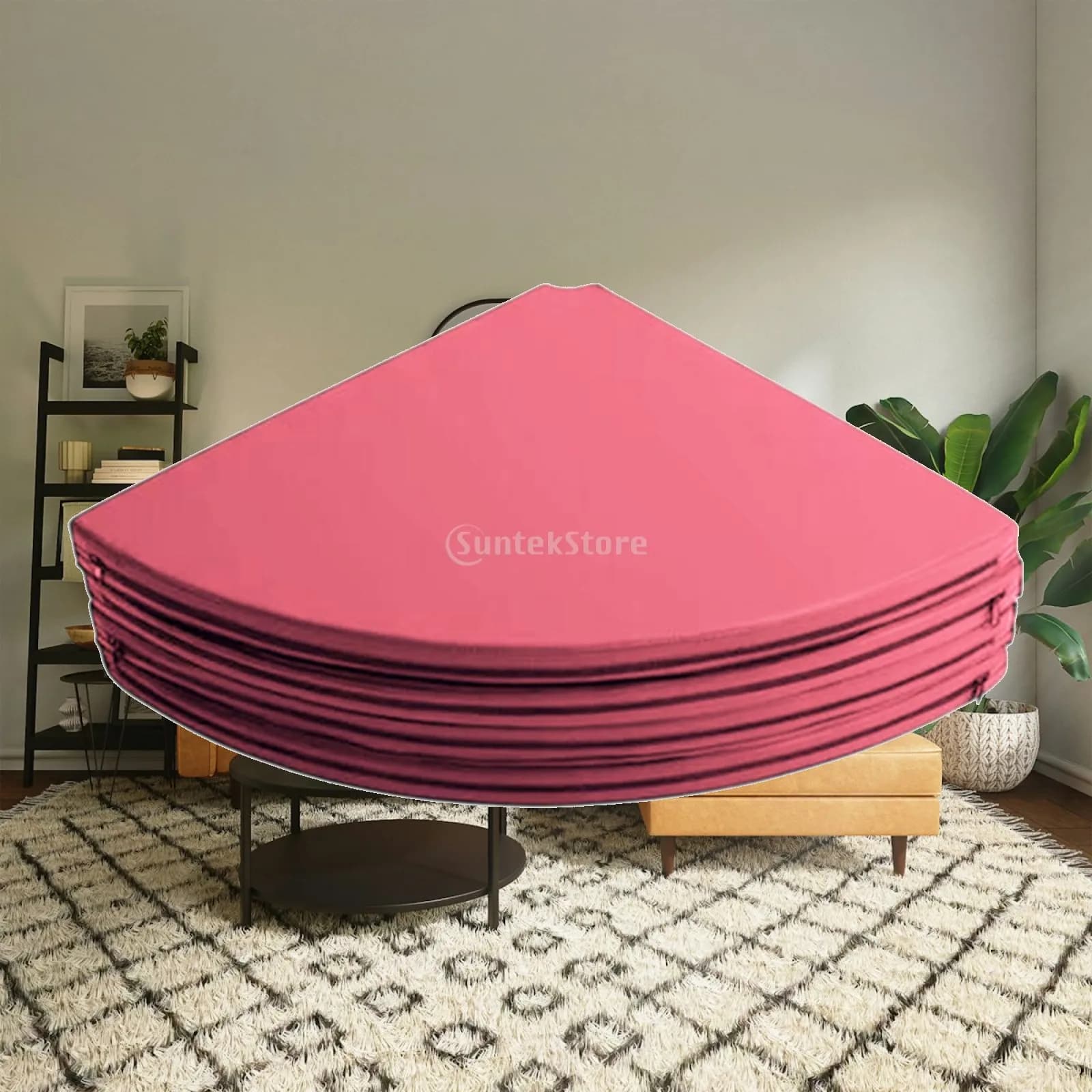 Four Fold Non Slip Yoga Mat Extra Cushion Fitness Exercise Pad for Women Pilates Training Home